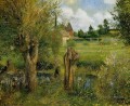 les rives de l’epte à eragny 1884 Camille Pissarro paysage